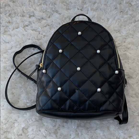 Handbags - Like New Condition Faux Leather/Pearls Backpack